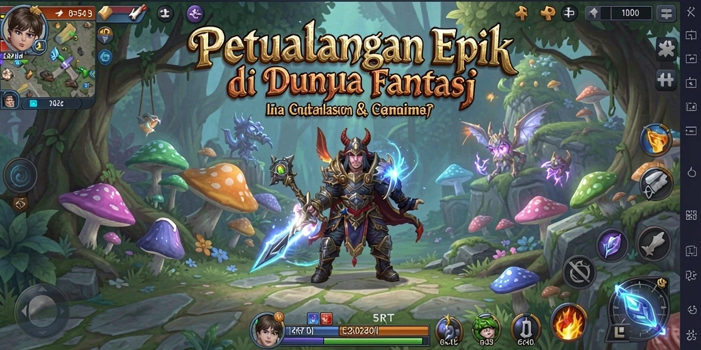 Tangkapan layar menunjukkan gameplay seru di dunia petualangan 5RT.