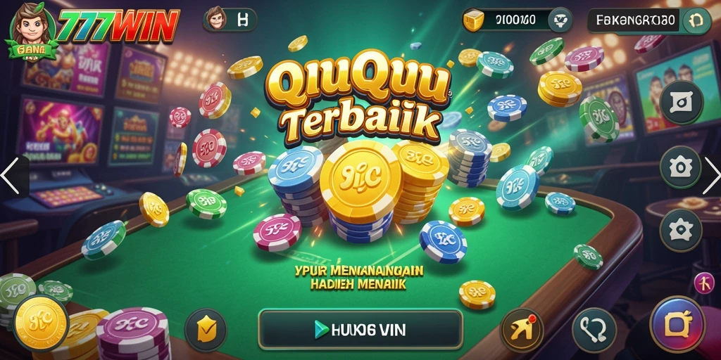 Tampilan gameplay penuh aksi dalam <strong>777WIN</strong> game QiuQiu.
