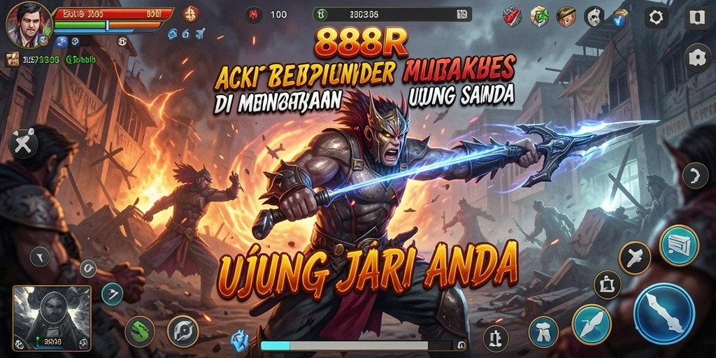 Tampilan gameplay 888R yang penuh aksi dan mendebarkan.