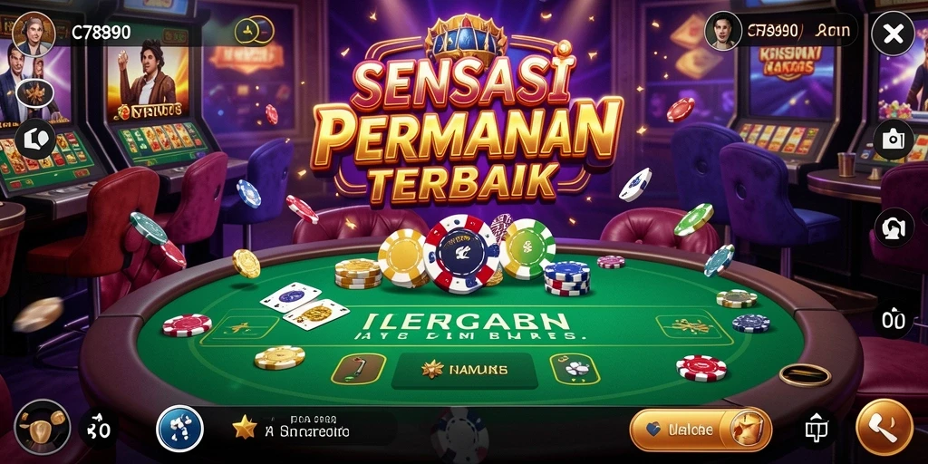 Screenshot gameplay C7890 menampilkan aksi seru permainan Kasino.