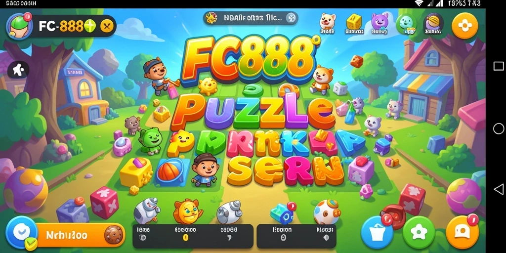 Tampilan gameplay FC888 yang seru dan menantang dalam genre Puzzle.