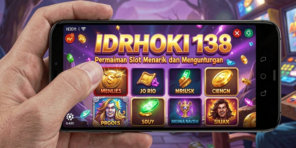 Tampilan gameplay Slot seru dan penuh warna di IDRHOKI138.