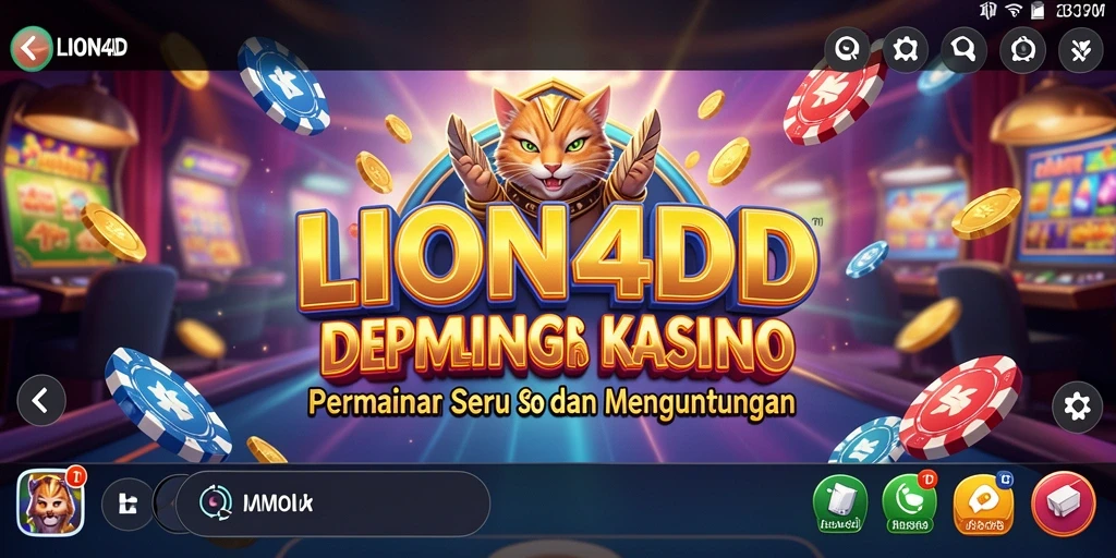 Tampilan gameplay seru dan interaktif dari LION4D Kasino.