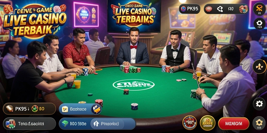 Gameplay menarik dari aplikasi Live Casino PK95 dengan interaksi dealer langsung.