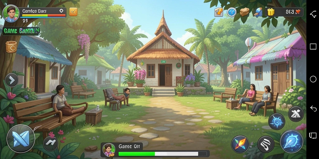 Tampilan gameplay menarik dari ZK3 yang penuh warna.